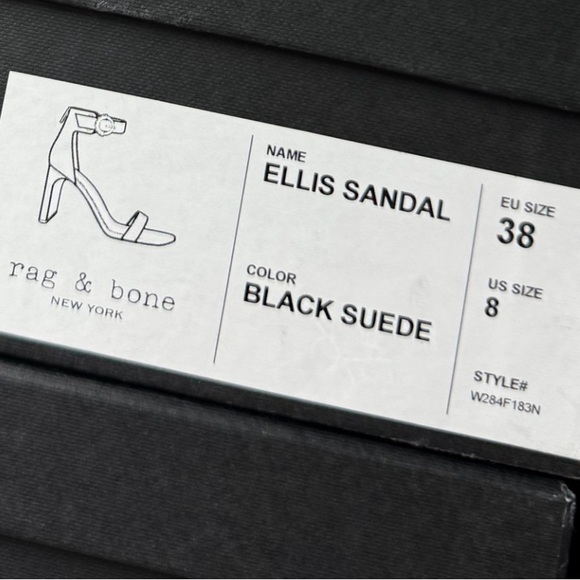 Rag & Bone Ellis Heels in Black. - Picture 6 of 7